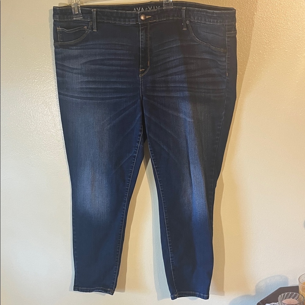 Ava & Viv Women's Indigo Ankle Jeans